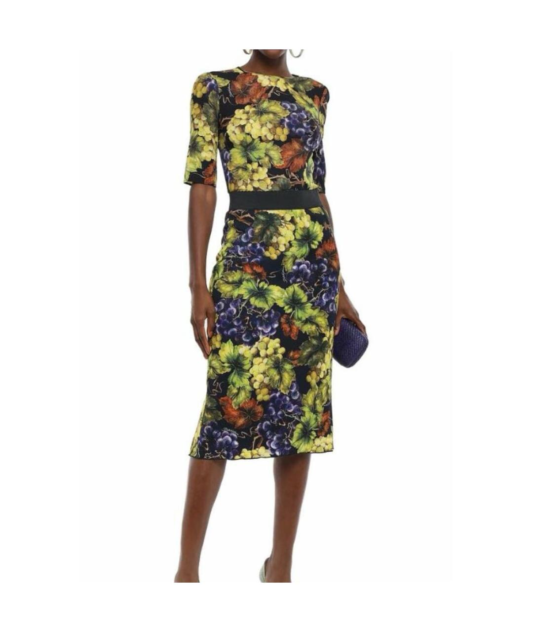 DOLCE&GABBANA Мульти вискозный костюм с юбками, фото 7