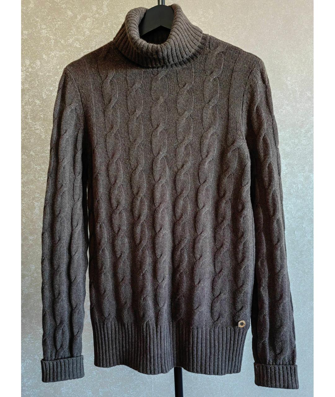 LORO PIANA Коричневый кашемировый джемпер / свитер, фото 7