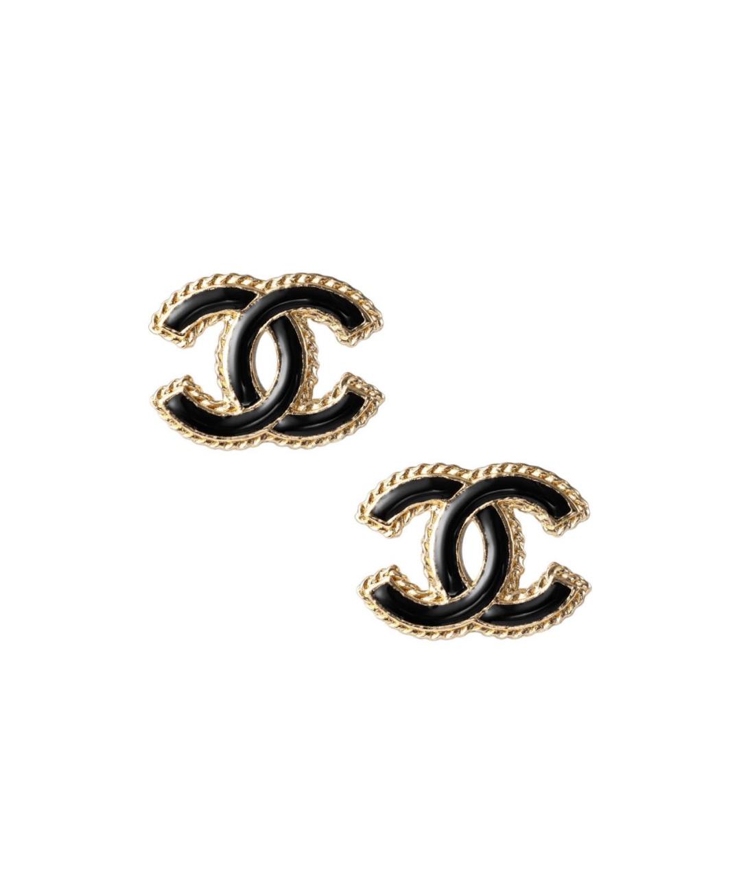 CHANEL PRE-OWNED Черные серьги, фото 1