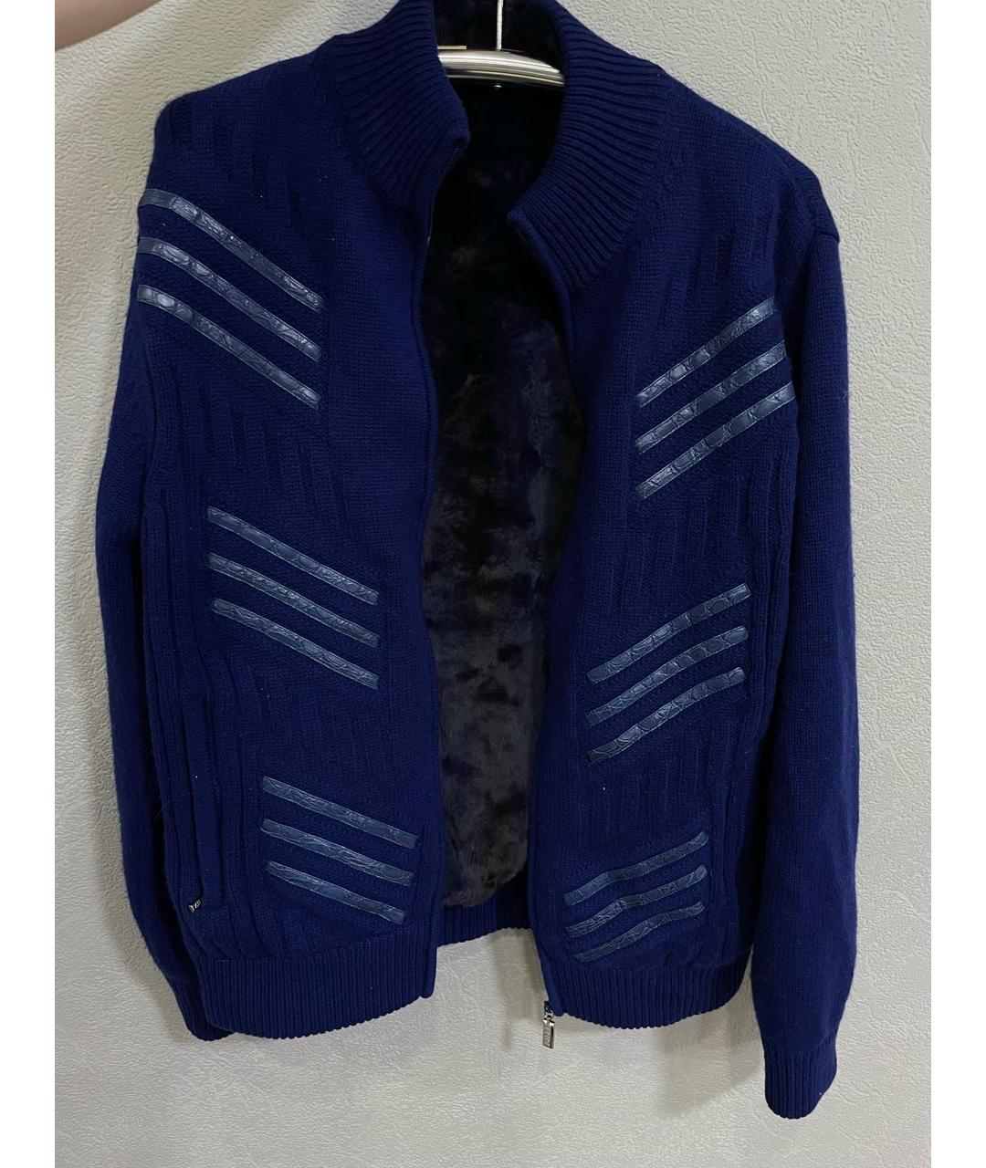 ZILLI Синяя шерстяная куртка, фото 8