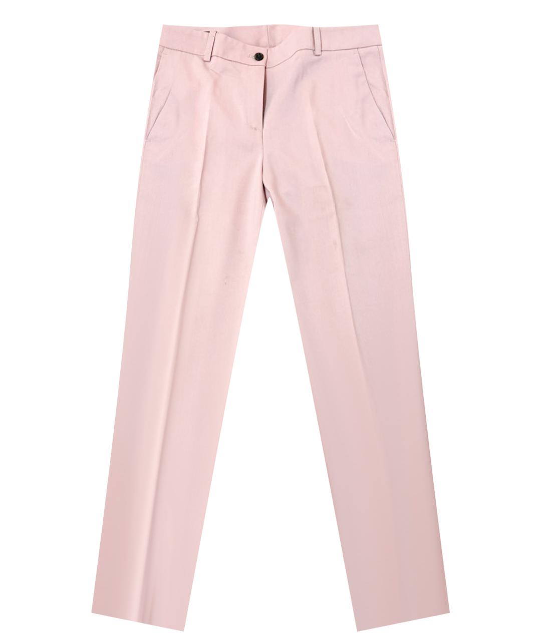 JIL SANDER NAVY Розовые шерстяные брюки узкие, фото 1