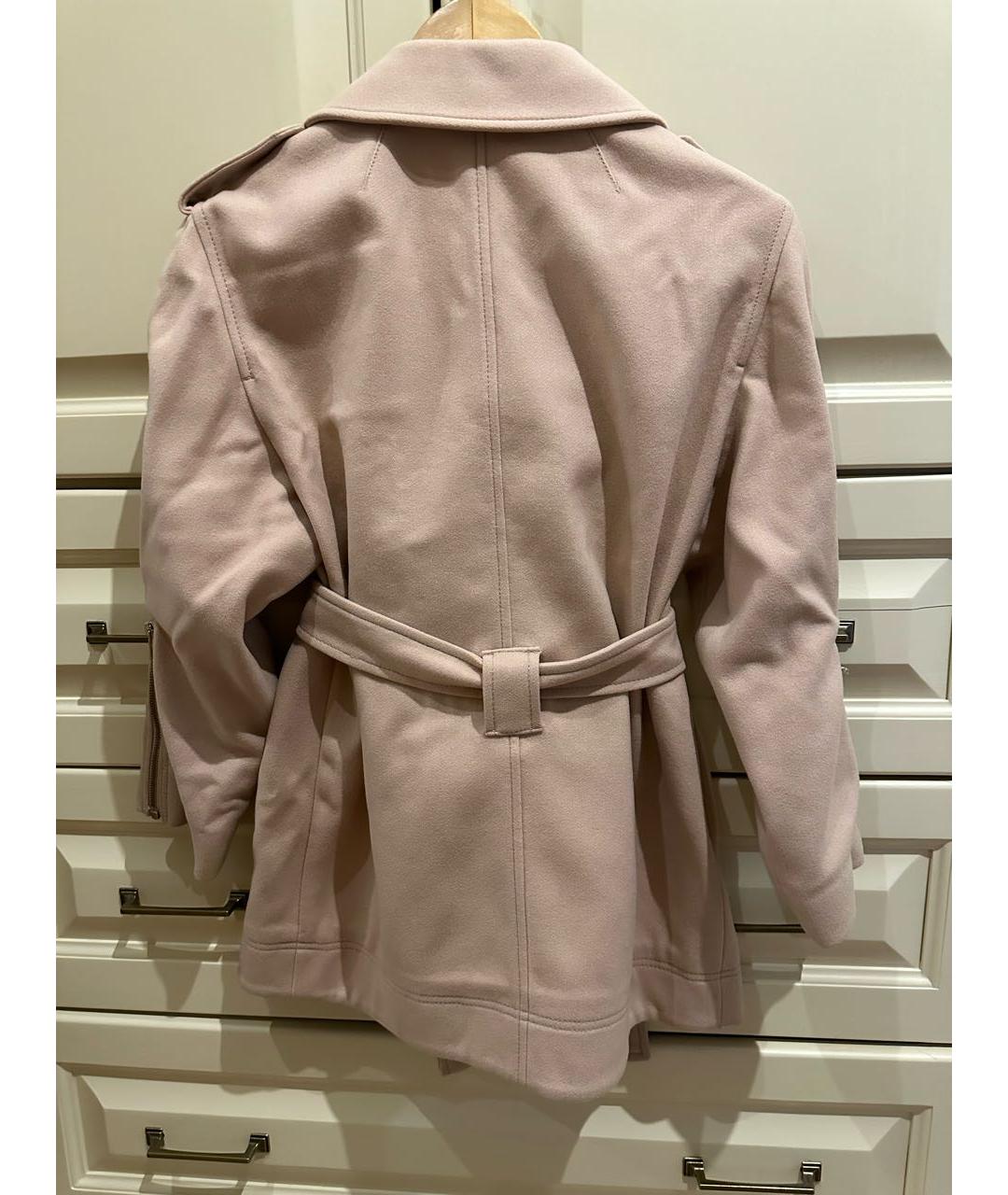 RED VALENTINO Розовое шерстяное пальто, фото 2