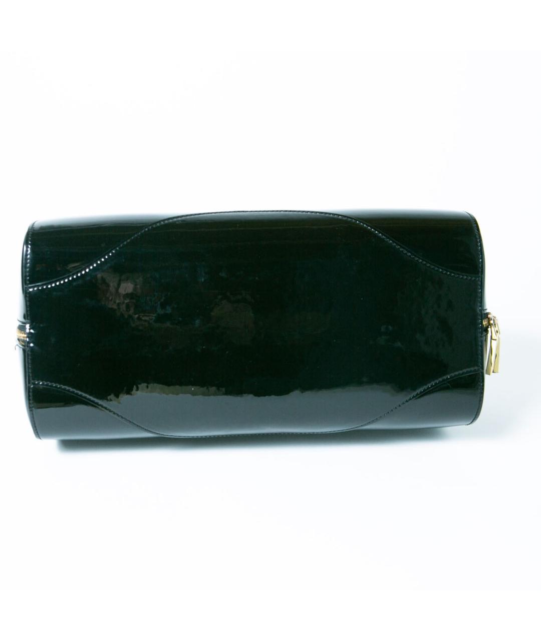 VERSACE COLLECTION Черная сумка тоут из лакированной кожи, фото 8