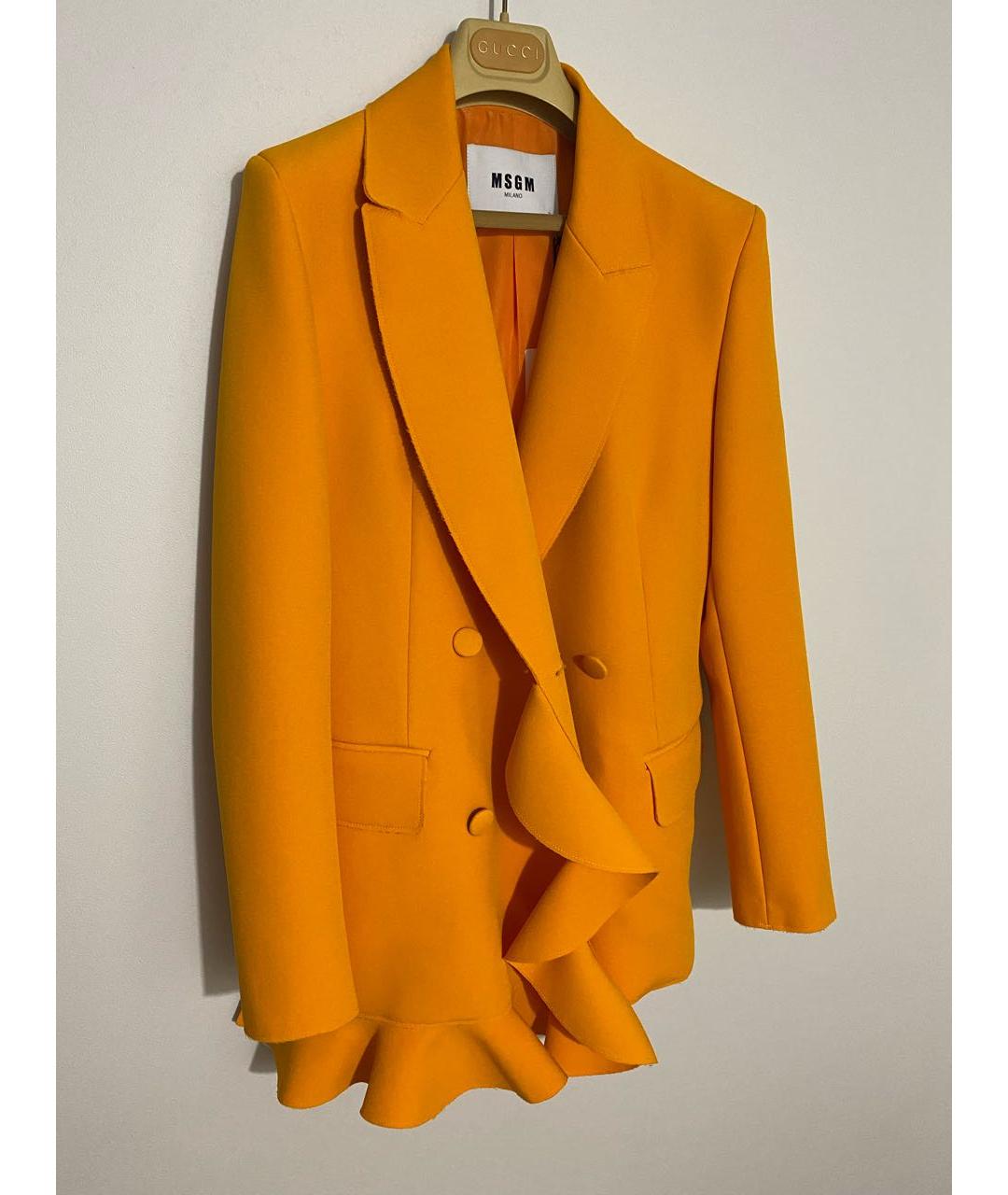 MSGM Оранжевый жакет/пиджак, фото 7