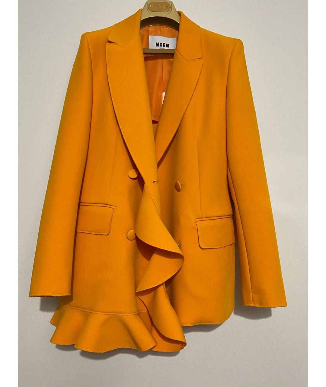 MSGM Оранжевый жакет/пиджак, фото 5