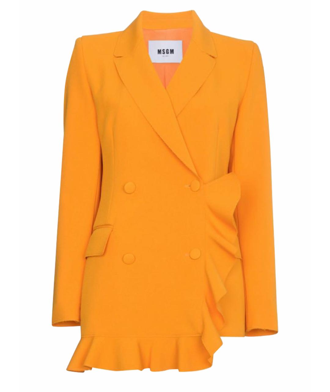 MSGM Оранжевый жакет/пиджак, фото 1