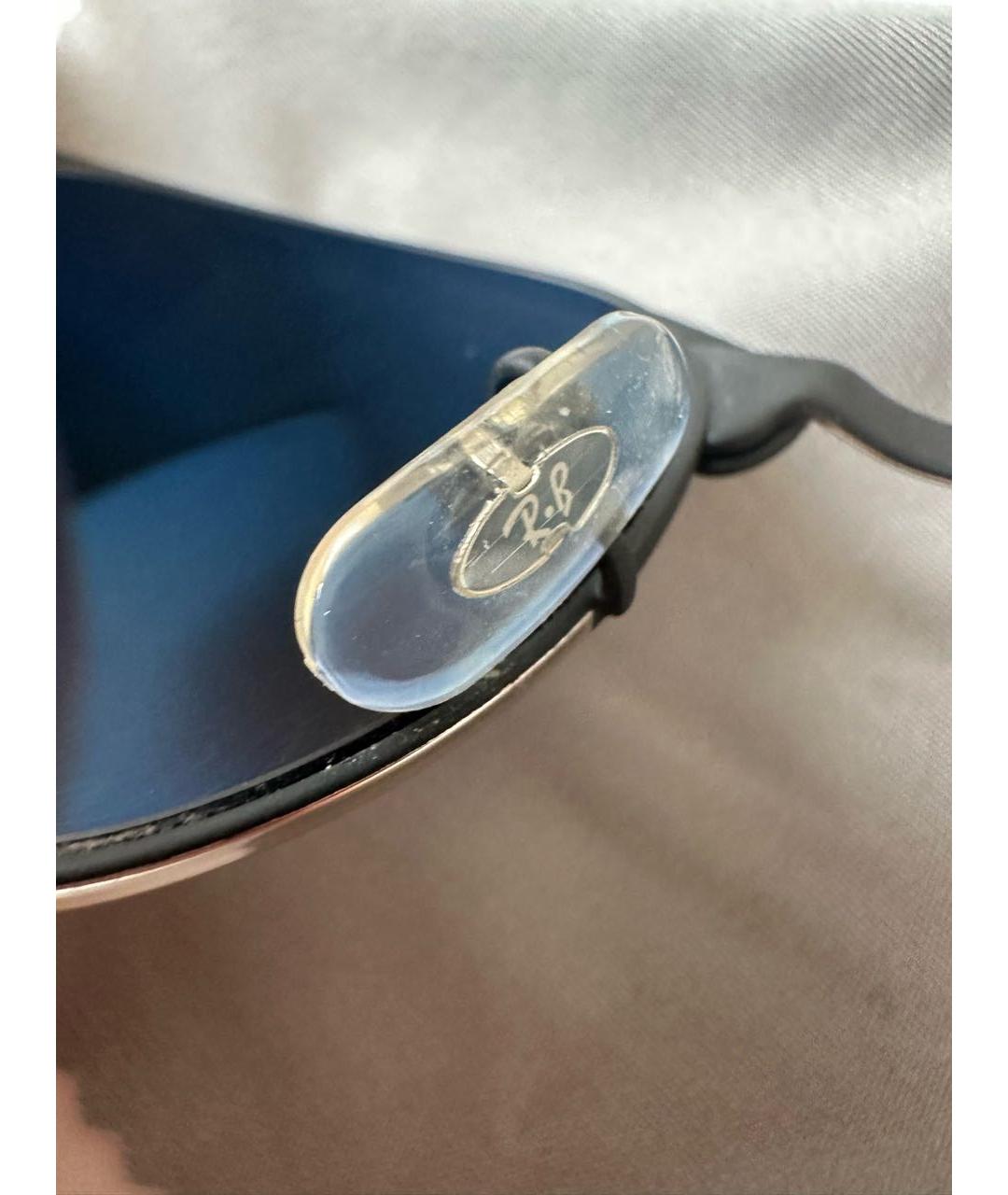 RAY BAN Черные металлические солнцезащитные очки, фото 8