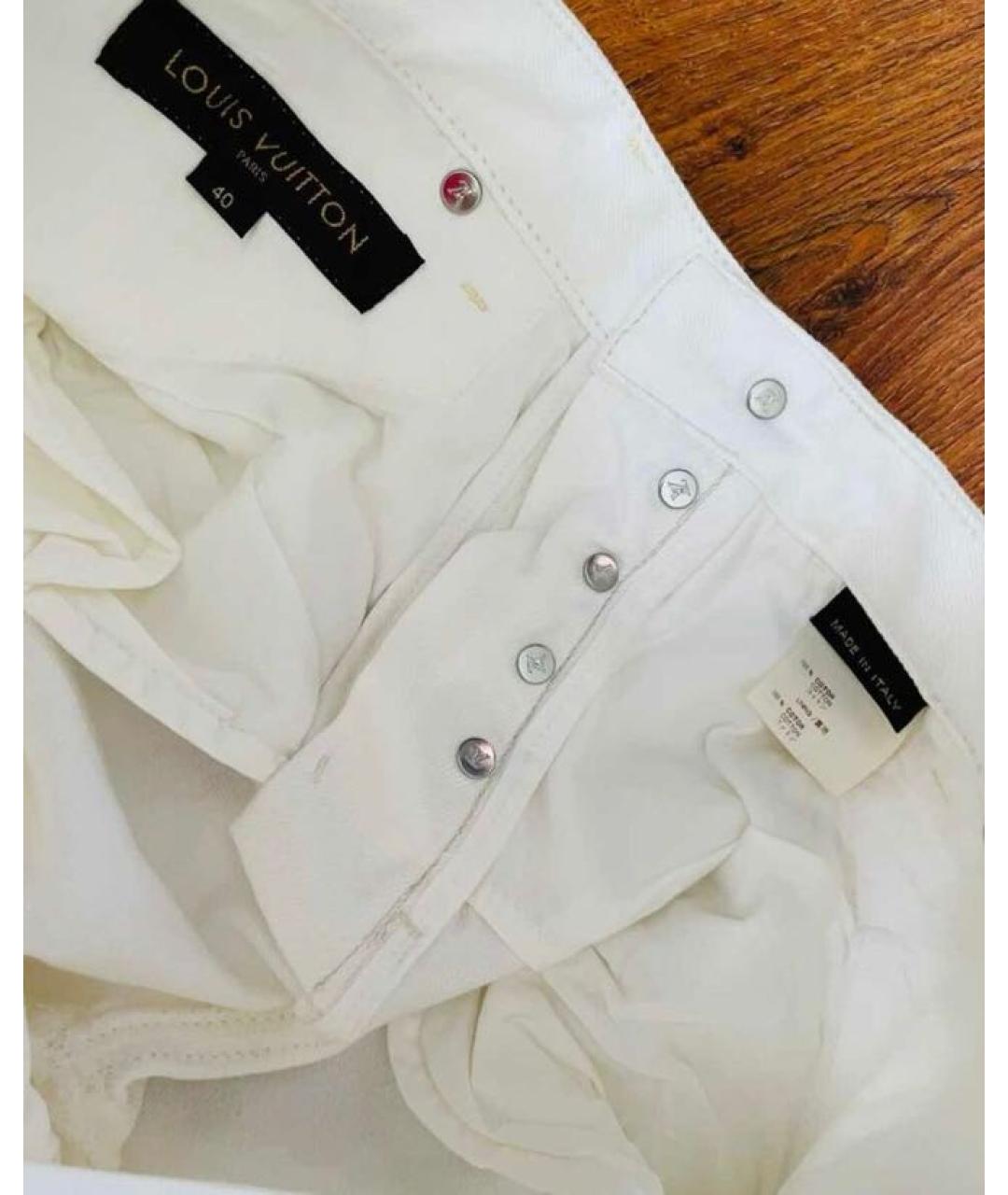 LOUIS VUITTON PRE-OWNED Белые джинсы, фото 6