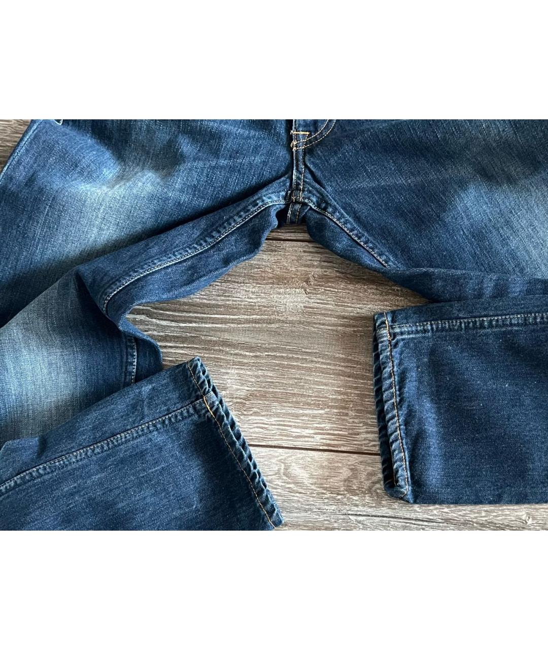 ACNE STUDIOS Синие хлопковые джинсы скинни, фото 7