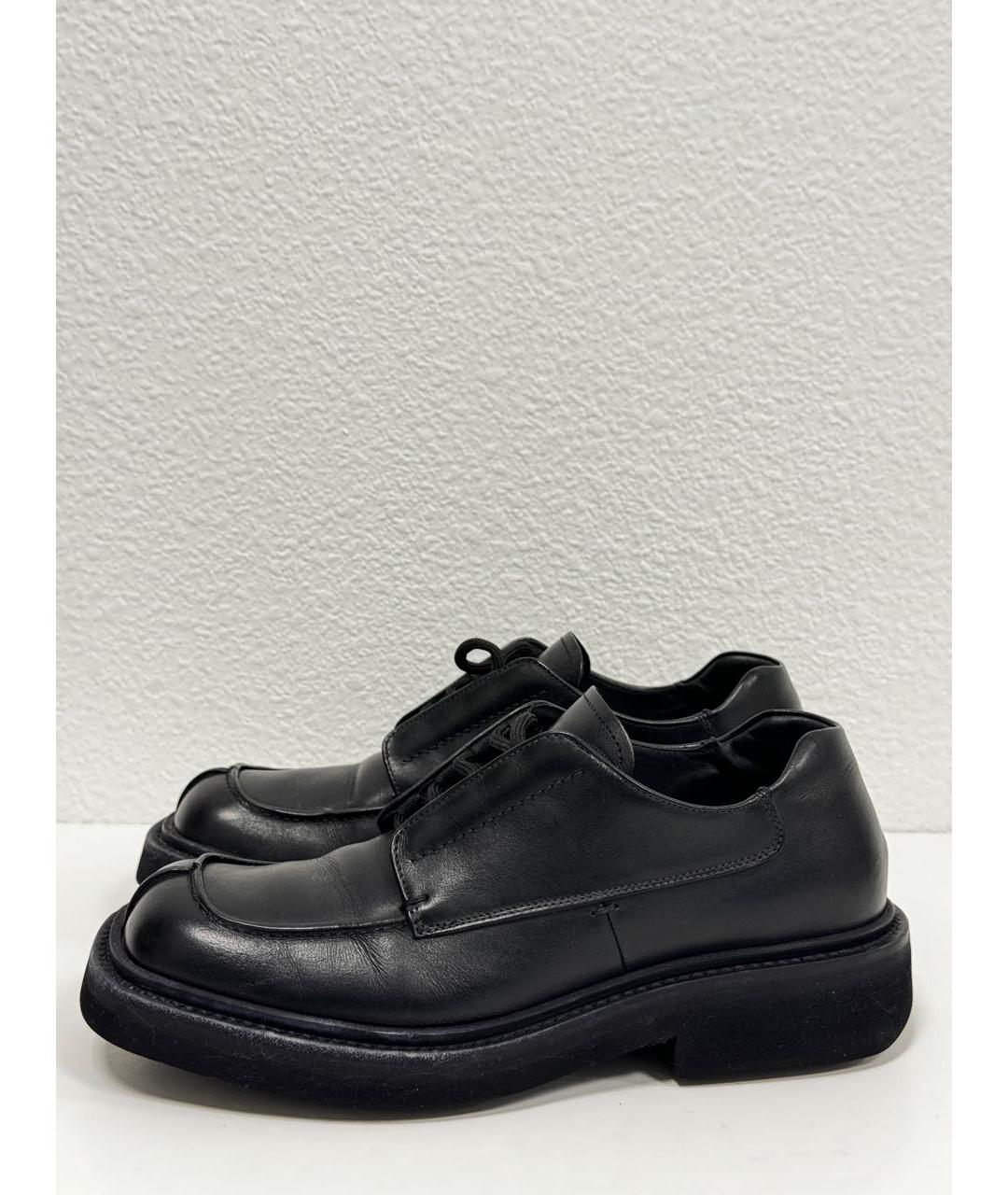 PRADA Черные кожаные низкие ботинки, фото 9