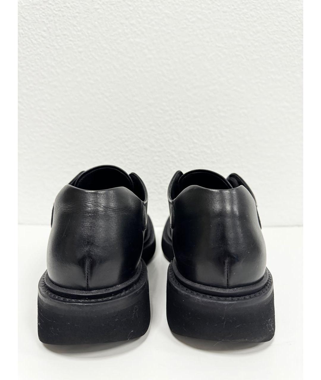 PRADA Черные кожаные низкие ботинки, фото 5