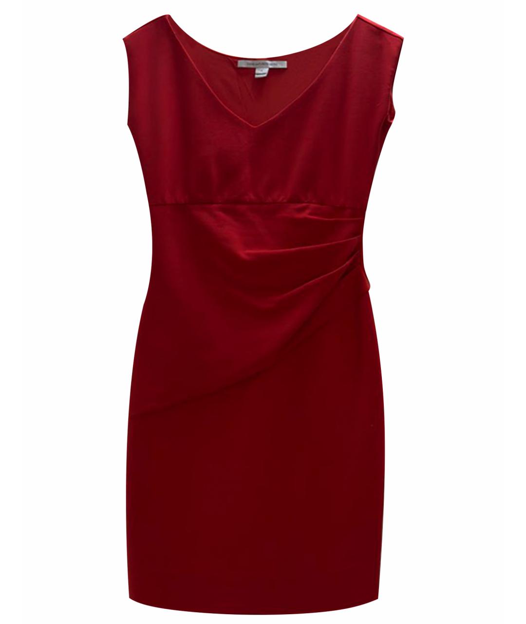 DIANE VON FURSTENBERG Красное вискозное коктейльное платье, фото 1