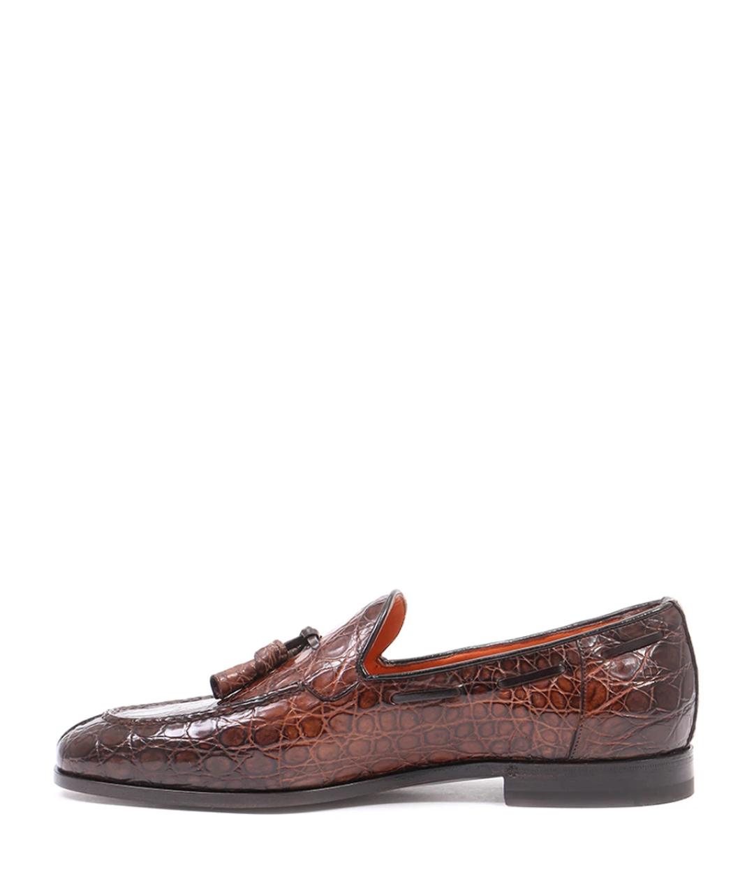 SANTONI Коричневые лоферы, фото 4