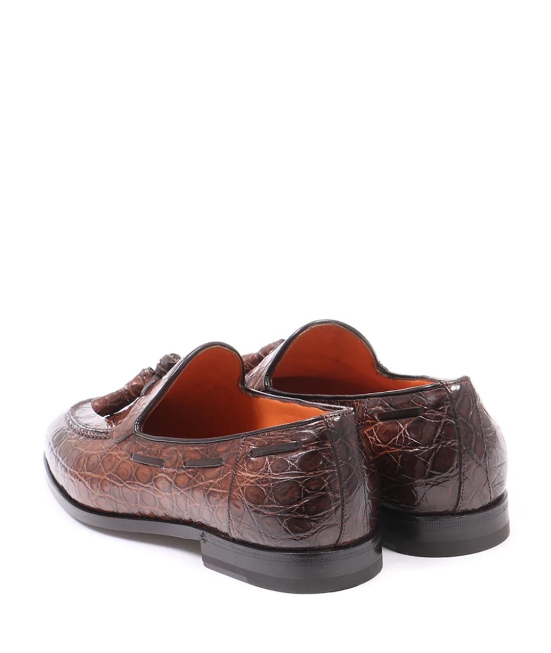SANTONI Коричневые лоферы, фото 2