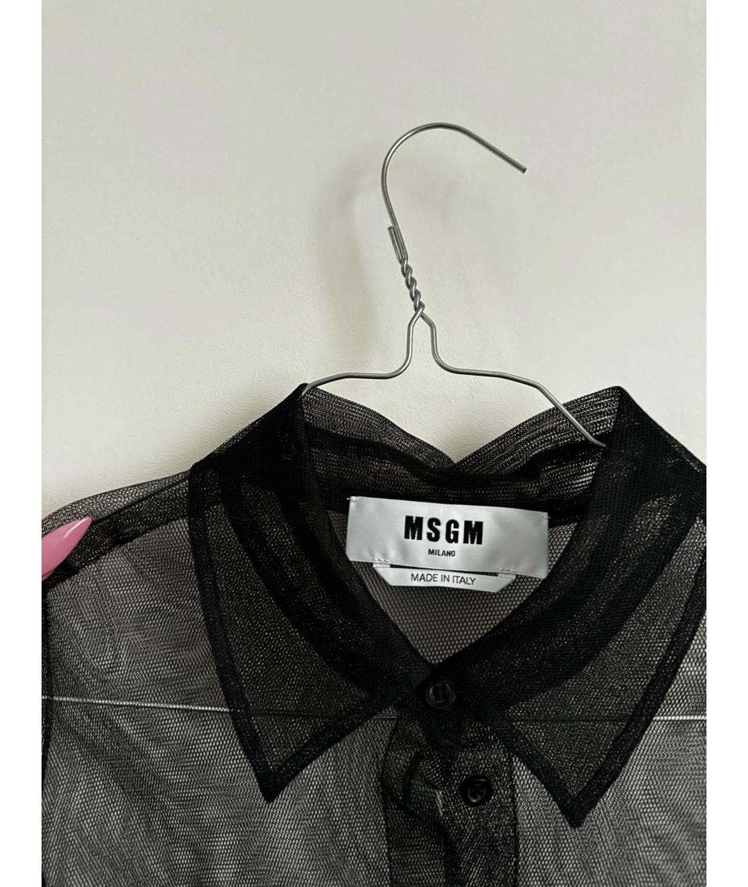 MSGM Черная хлопковая рубашка, фото 3