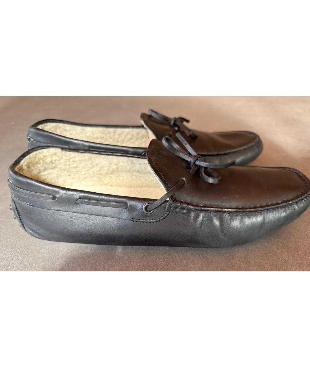 TOD'S Коричневые кожаные мокасины, фото 6