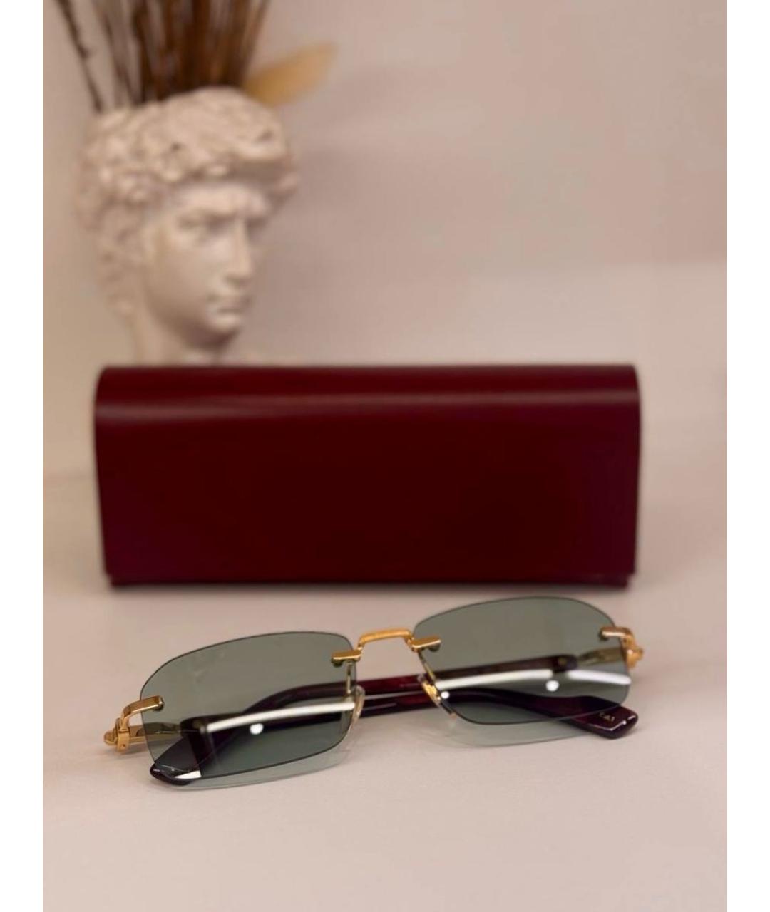 GUCCI Бирюзовые солнцезащитные очки, фото 2