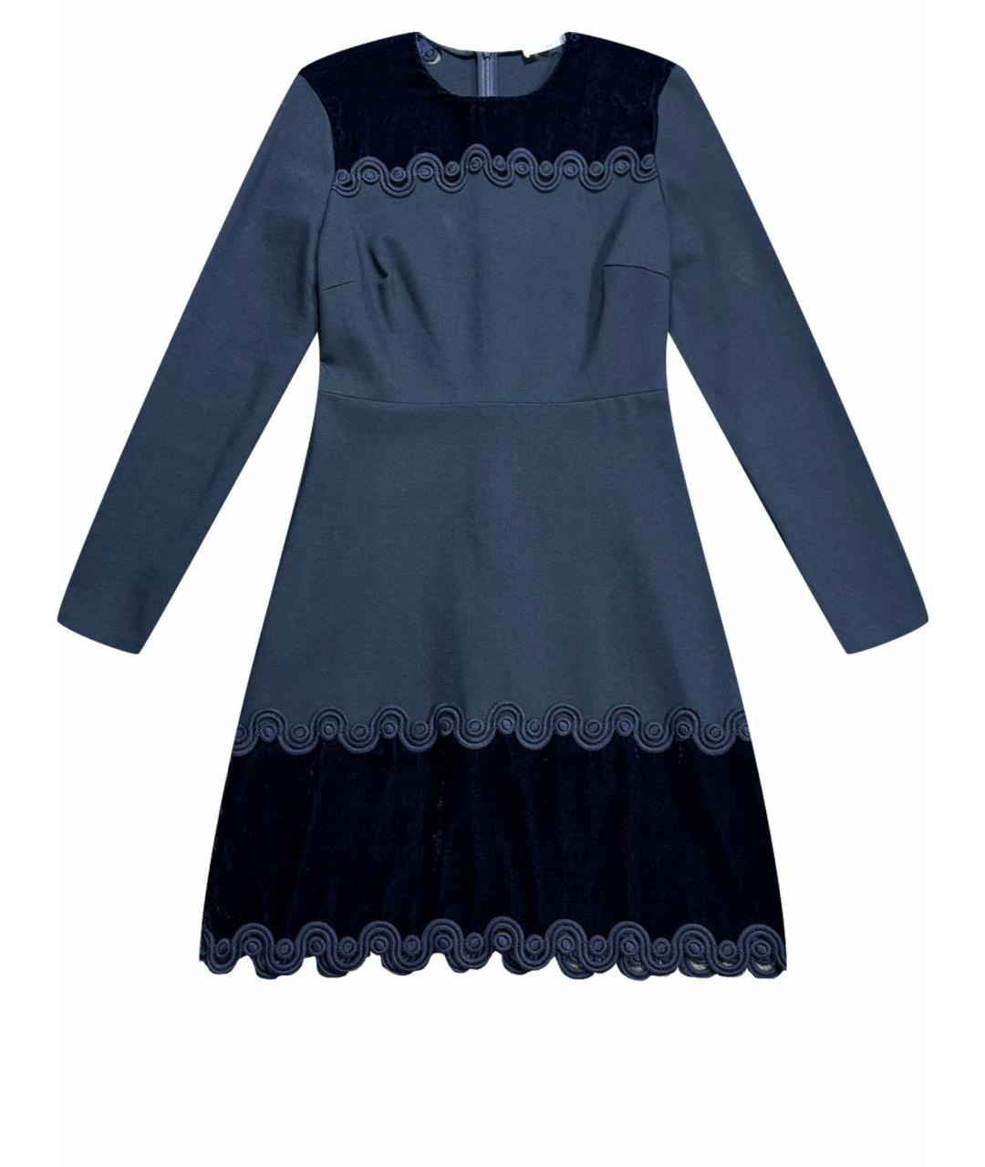 SANDRO Темно-синее коктейльное платье, фото 1