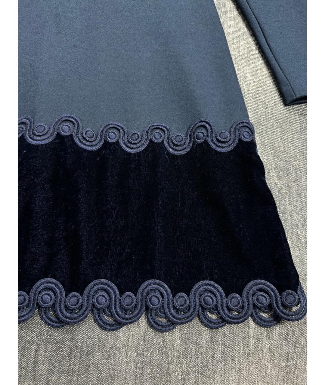 SANDRO Темно-синее коктейльное платье, фото 5
