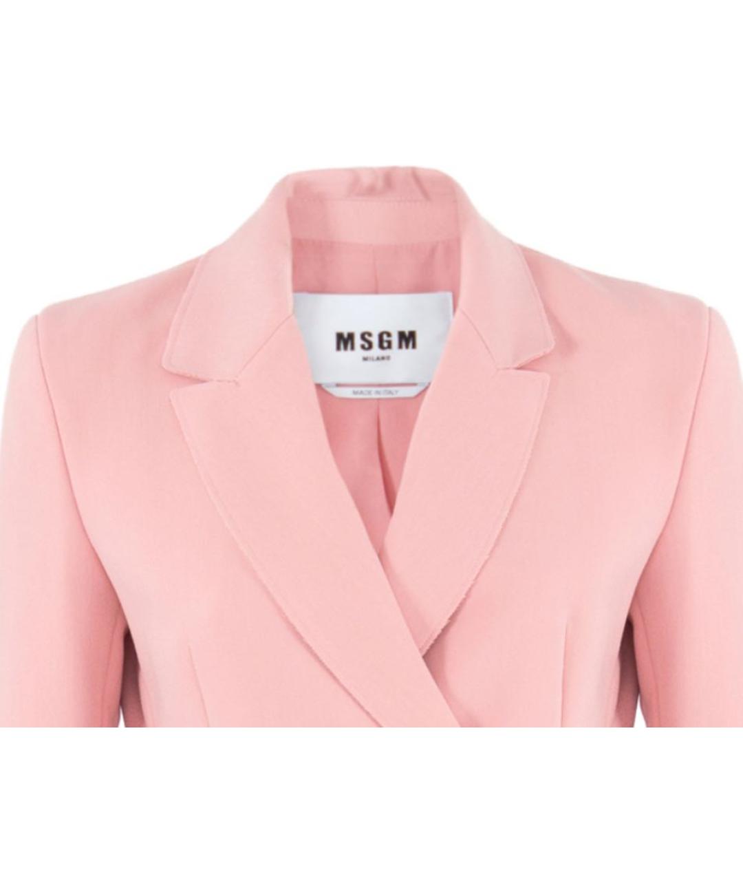 MSGM Розовый вискозный жакет/пиджак, фото 3