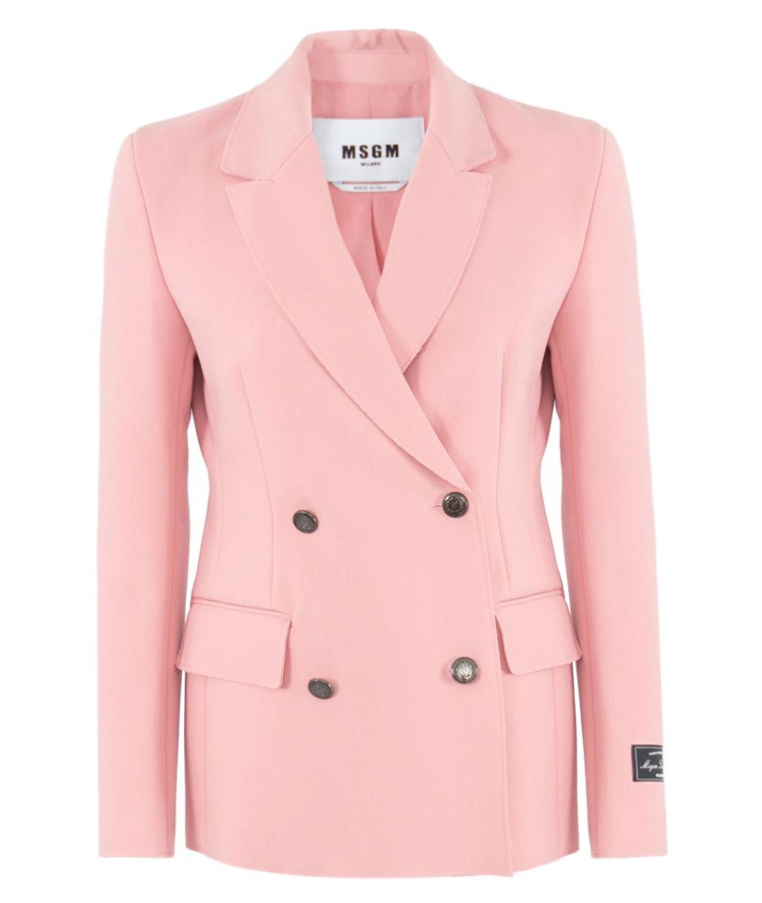 MSGM Розовый вискозный жакет/пиджак, фото 1