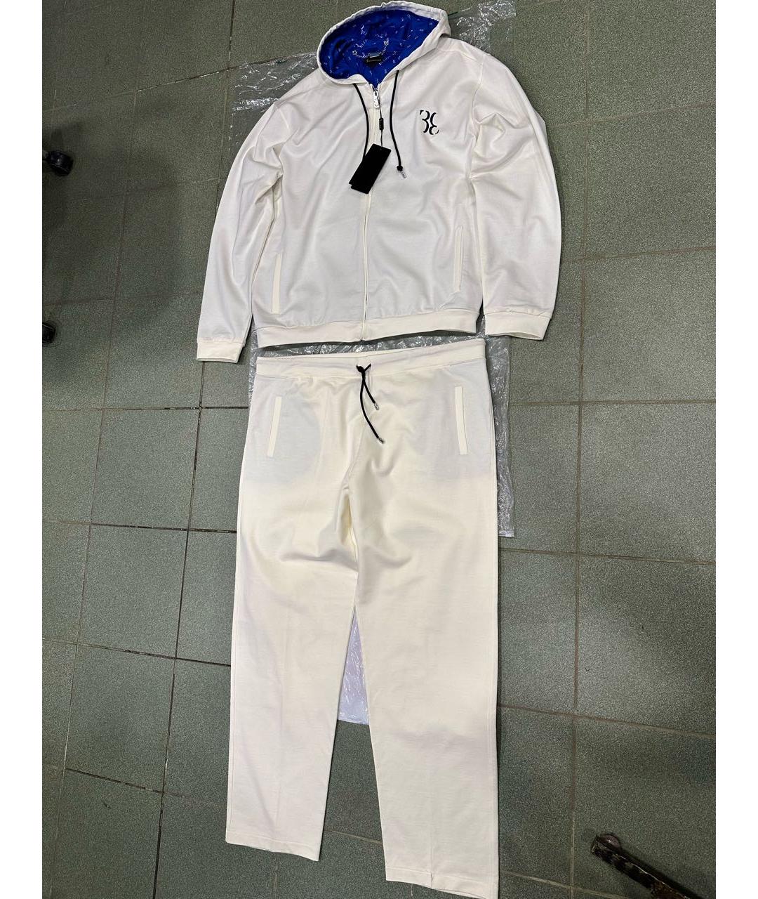 BILLIONAIRE Белый хлопковый спортивный костюм, фото 8