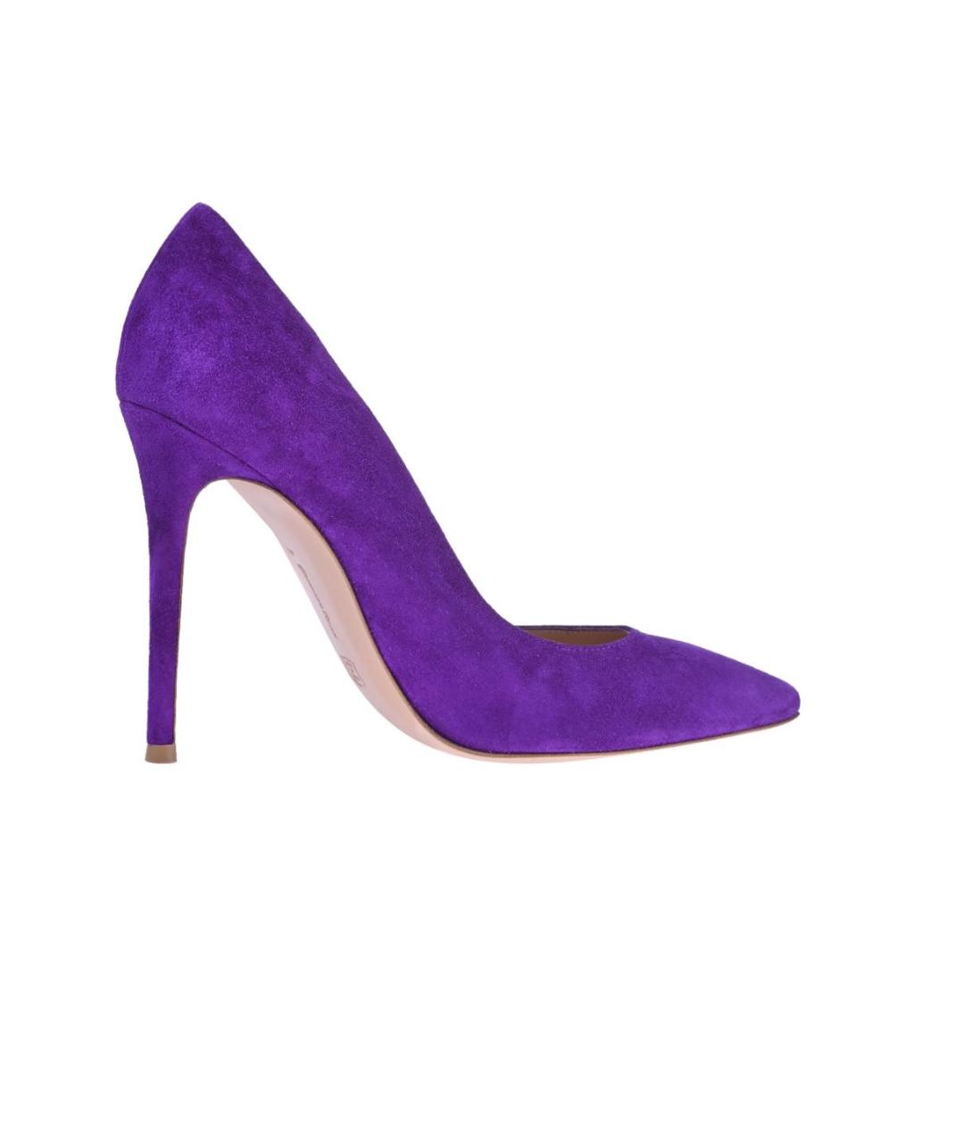 GIANVITO ROSSI Фиолетовые замшевые туфли, фото 2