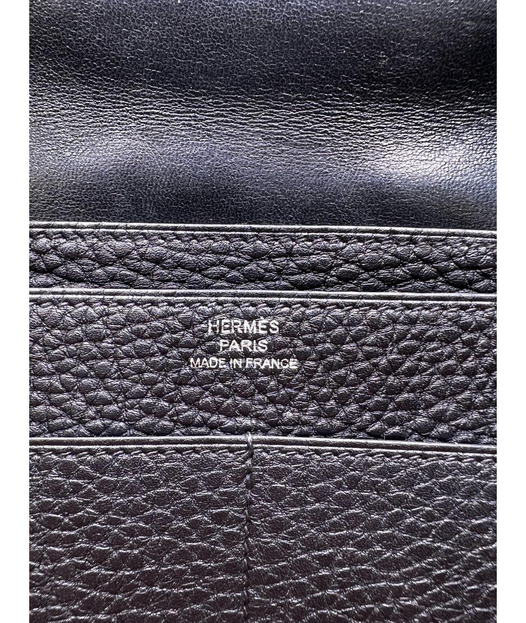 HERMES PRE-OWNED Черный кожаный кошелек, фото 6