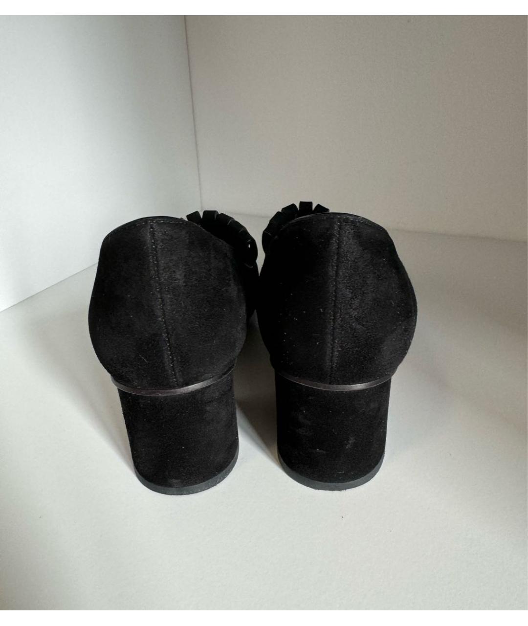 GUCCI Черные замшевые туфли, фото 4