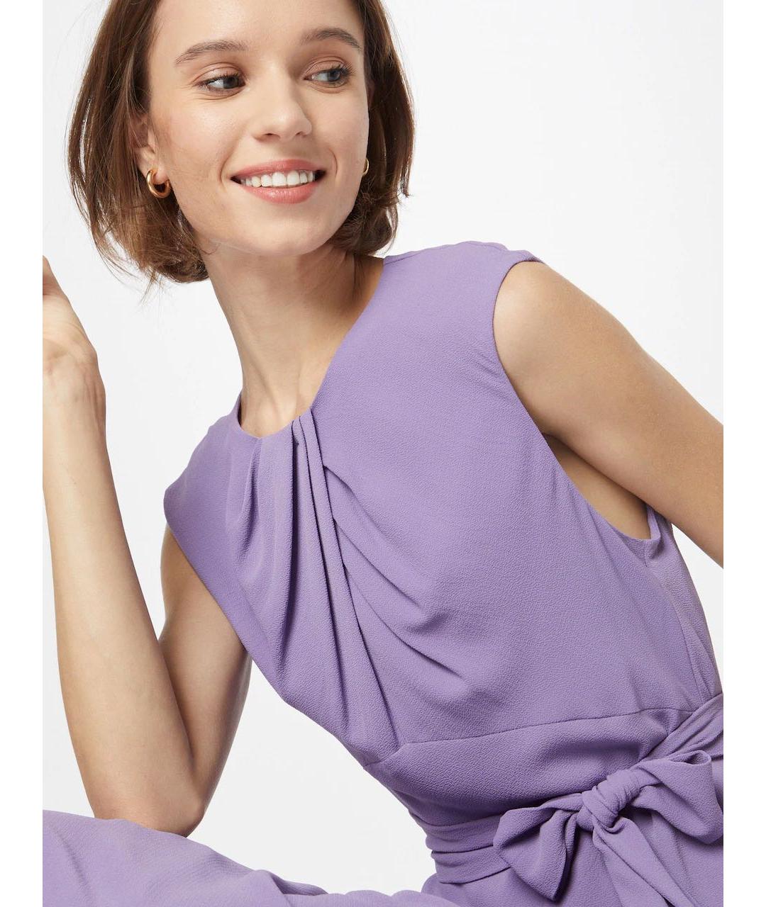 RALPH LAUREN Фиолетовое полиэстеровое повседневное платье, фото 2