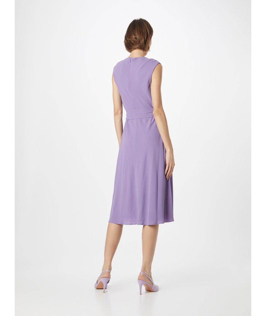 RALPH LAUREN Фиолетовое полиэстеровое повседневное платье, фото 6