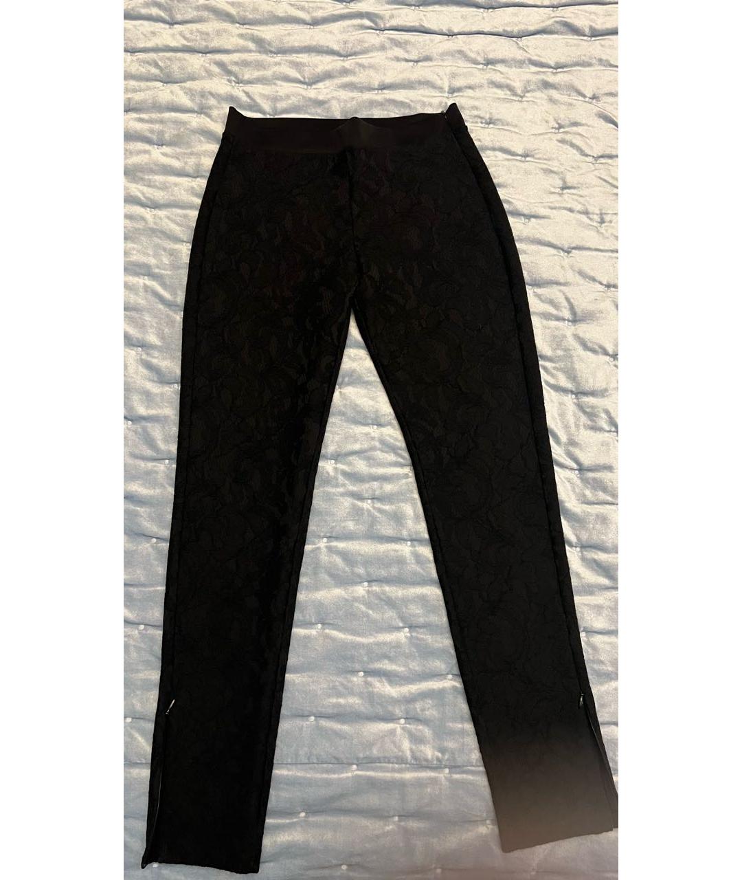 SANDRO Черные вискозные брюки узкие, фото 8