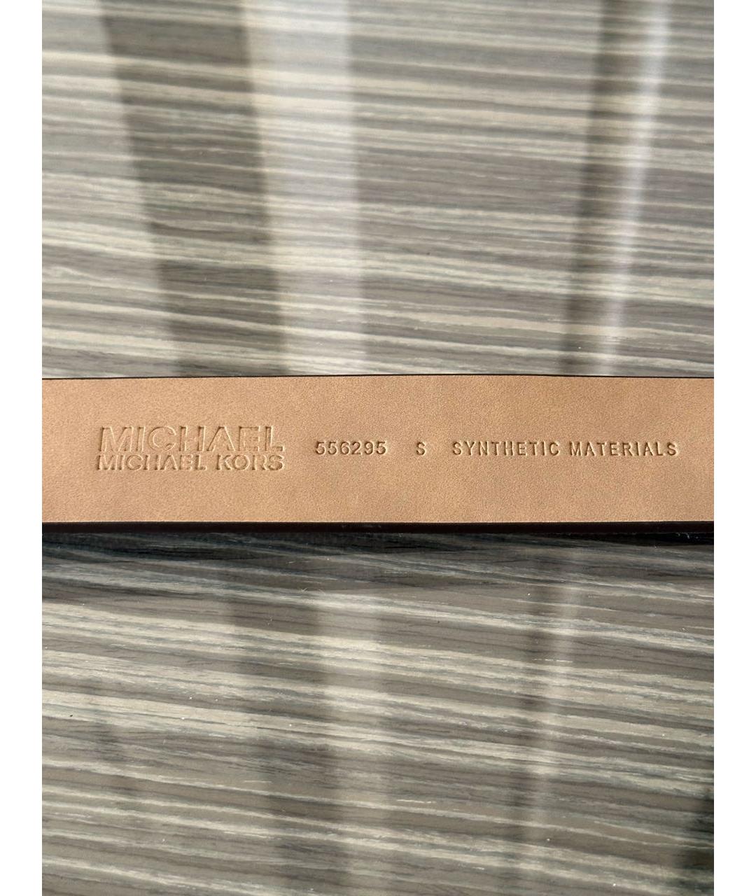MICHAEL MICHAEL KORS Белый ремень из искусственной кожи, фото 4
