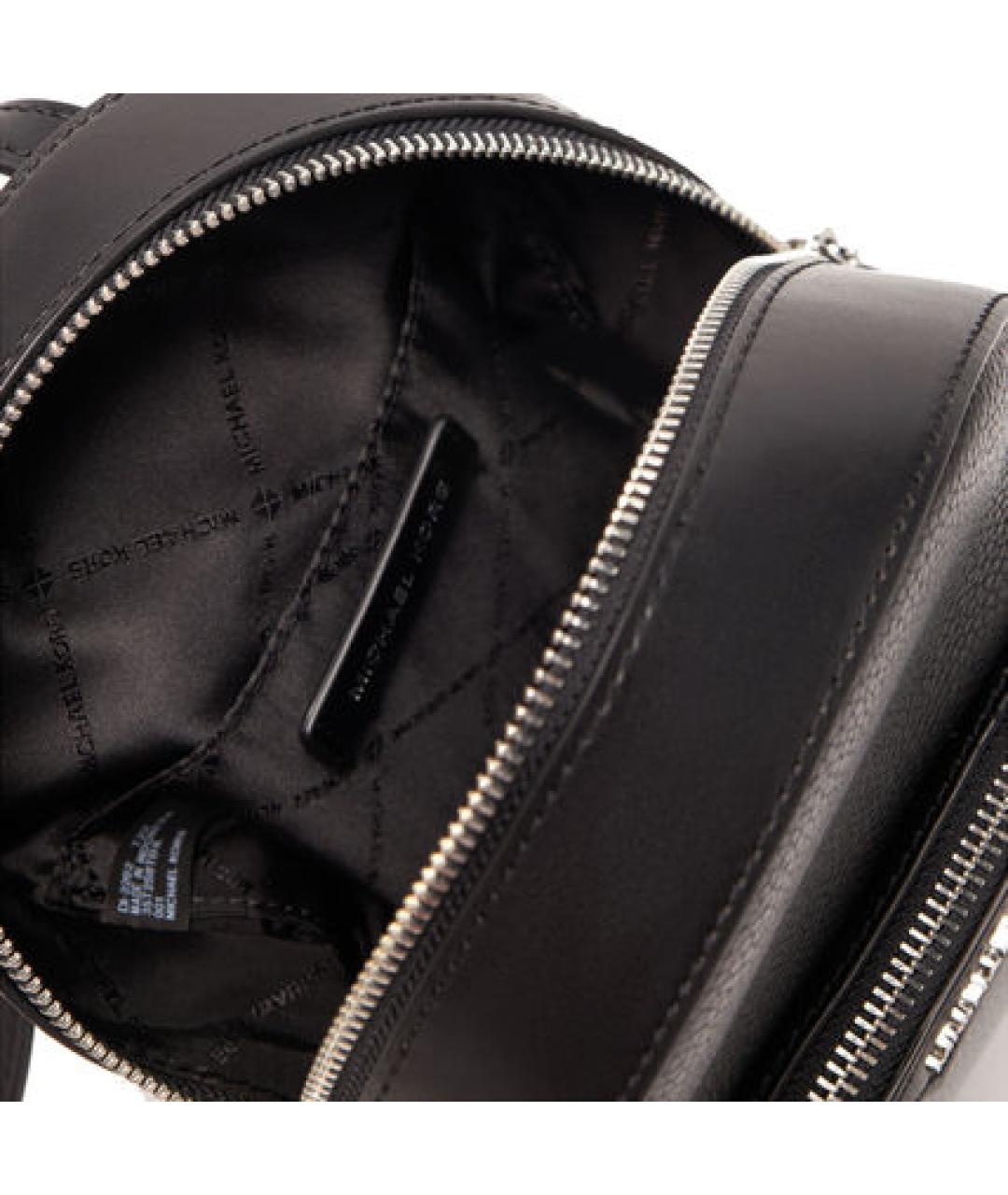 MICHAEL KORS Черный кожаный рюкзак, фото 4