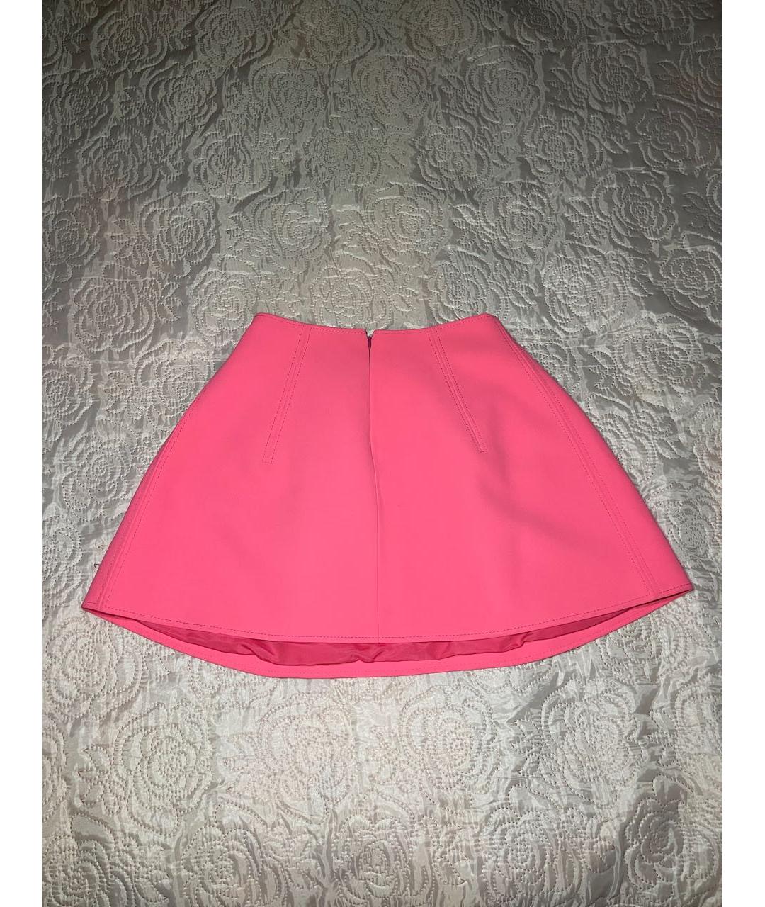 KENZO Розовая полиэстеровая юбка мини, фото 4