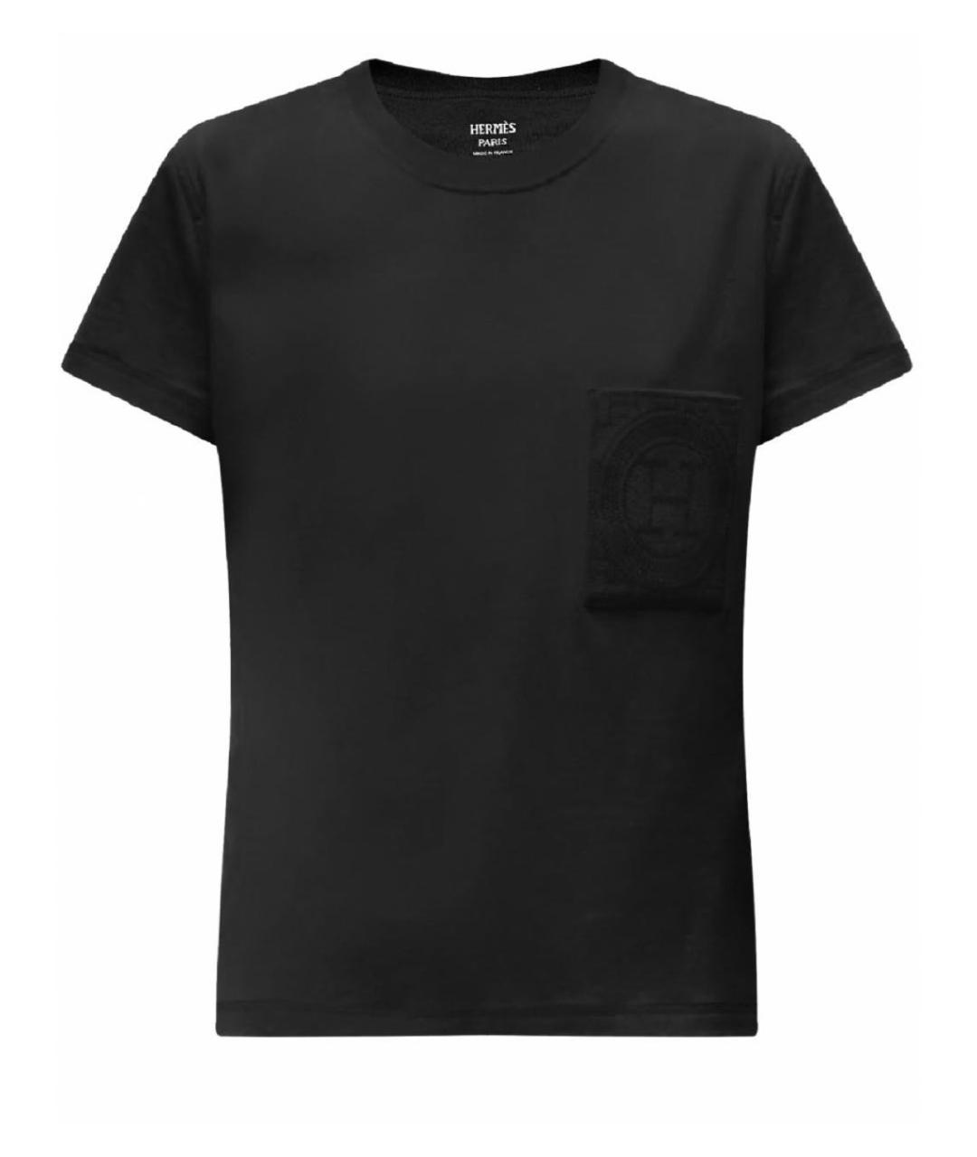 HERMES PRE-OWNED Черная хлопковая футболка, фото 1
