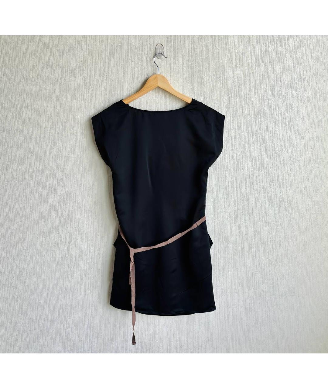 LIU JO Черное полиэстеровое коктейльное платье, фото 2