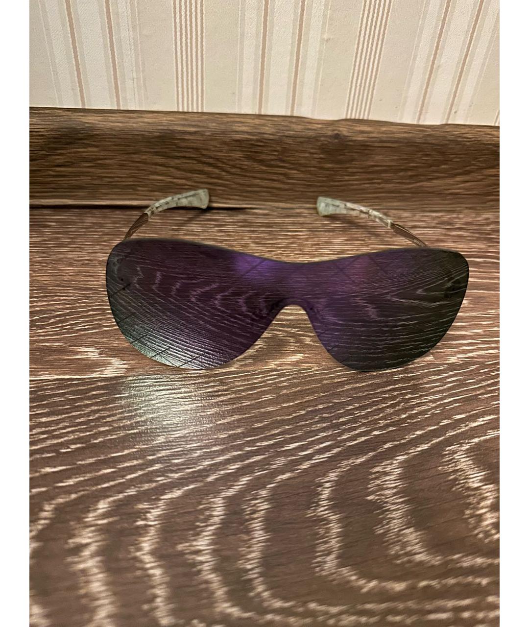 CHANEL PRE-OWNED Фиолетовые солнцезащитные очки, фото 3