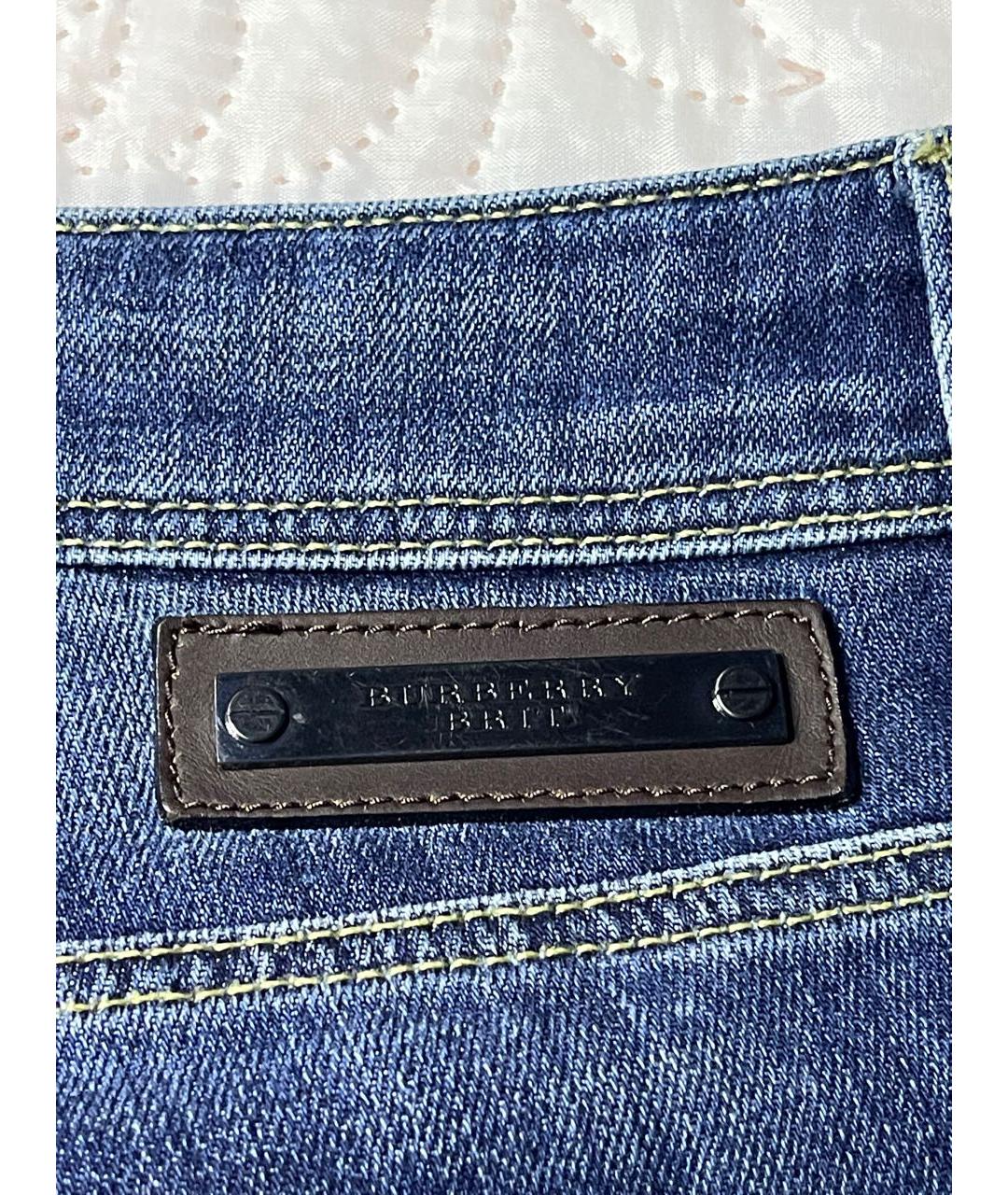 BURBERRY Темно-синие прямые джинсы, фото 6