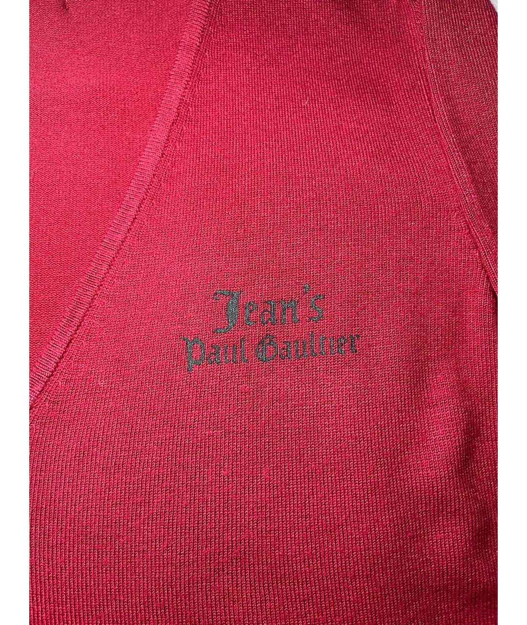 JEAN PAUL GAULTIER Бордовый вискозный джемпер / свитер, фото 2