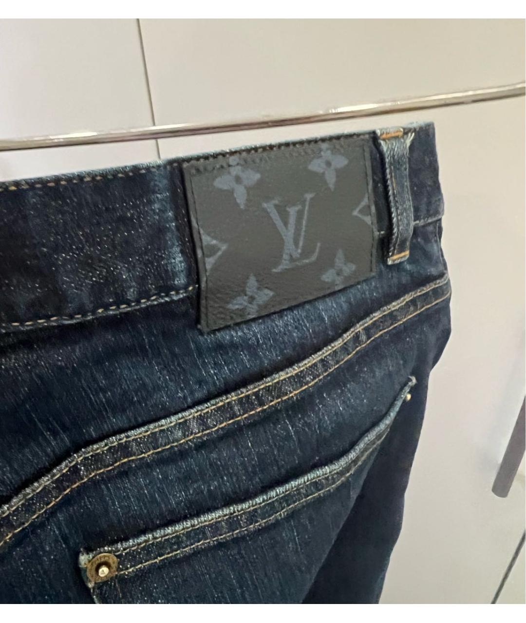 LOUIS VUITTON PRE-OWNED Темно-синие джинсы, фото 2