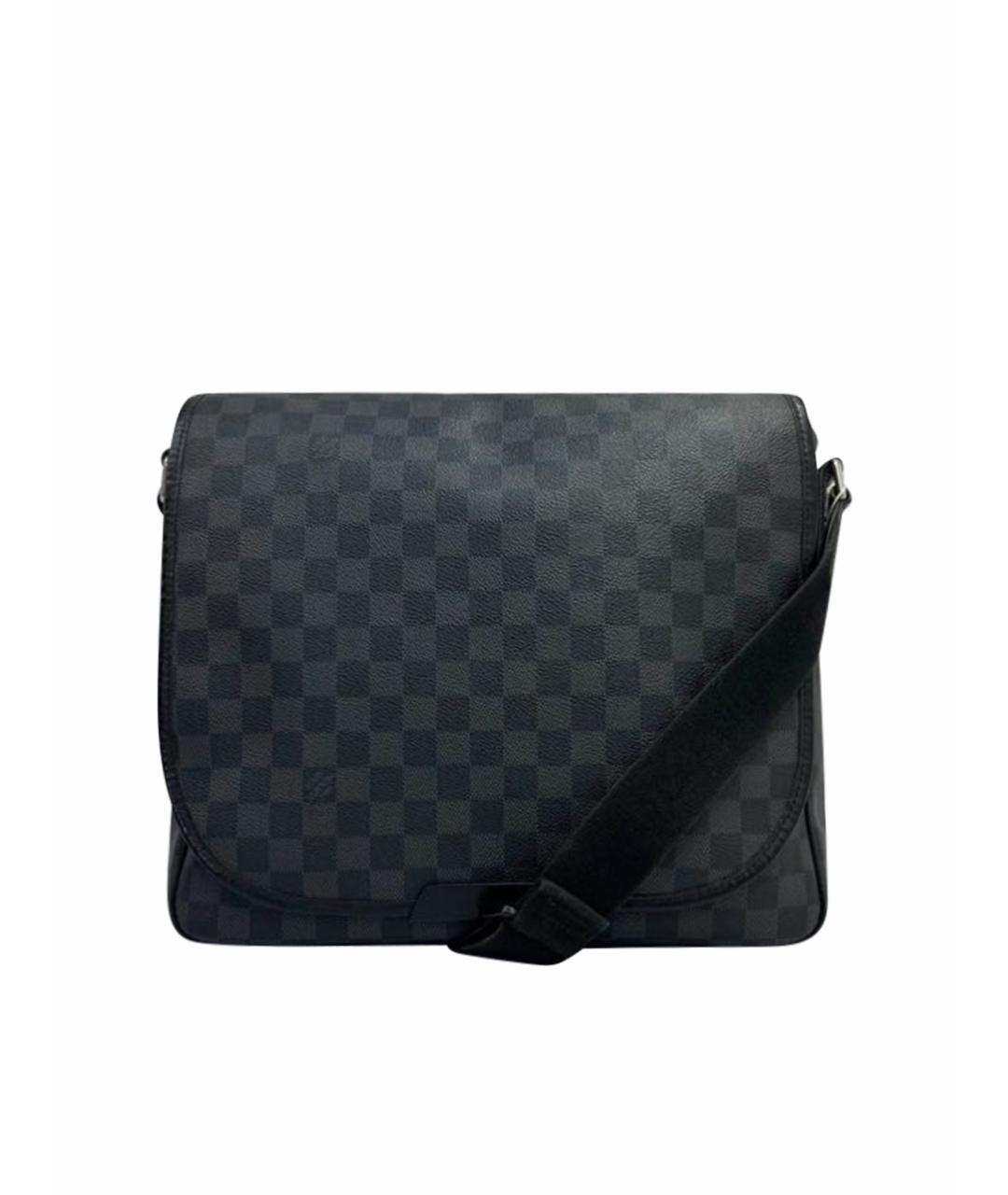 LOUIS VUITTON PRE-OWNED Антрацитовая сумка на плечо, фото 1