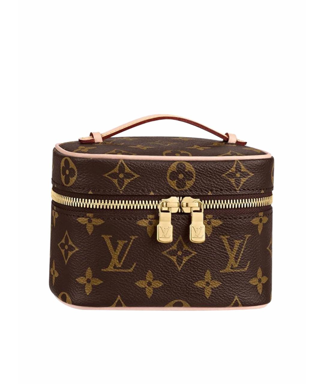 LOUIS VUITTON PRE-OWNED Коричневая косметичка, фото 1