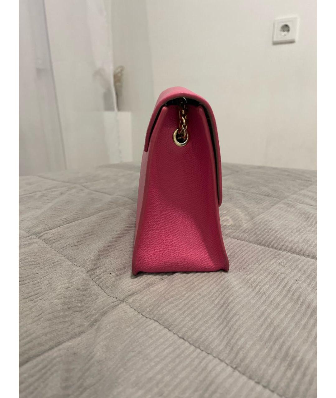 FURLA Розовая кожаная сумка через плечо, фото 3