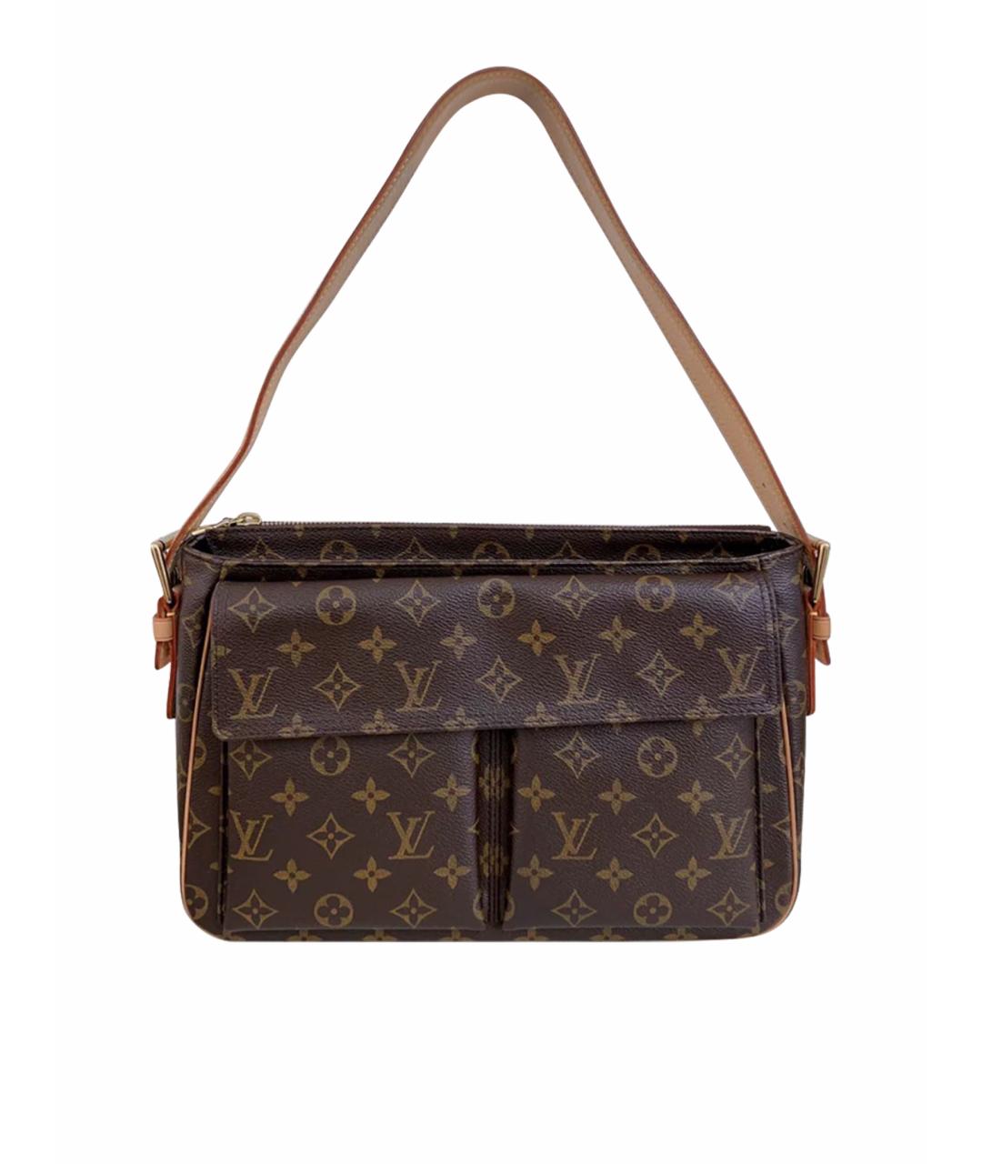 LOUIS VUITTON PRE-OWNED Коричневая сумка тоут, фото 1