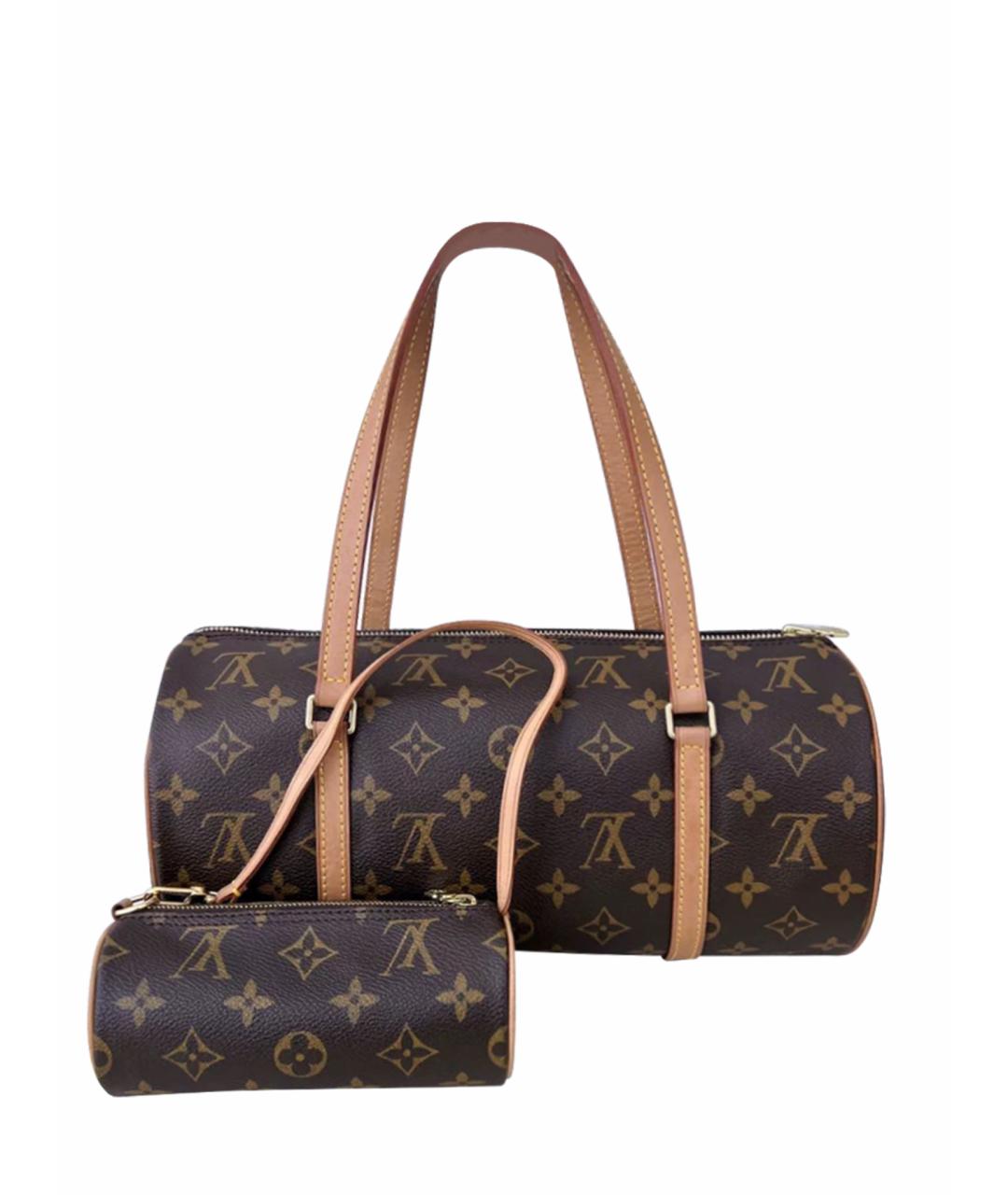 LOUIS VUITTON PRE-OWNED Коричневая сумка с короткими ручками, фото 1