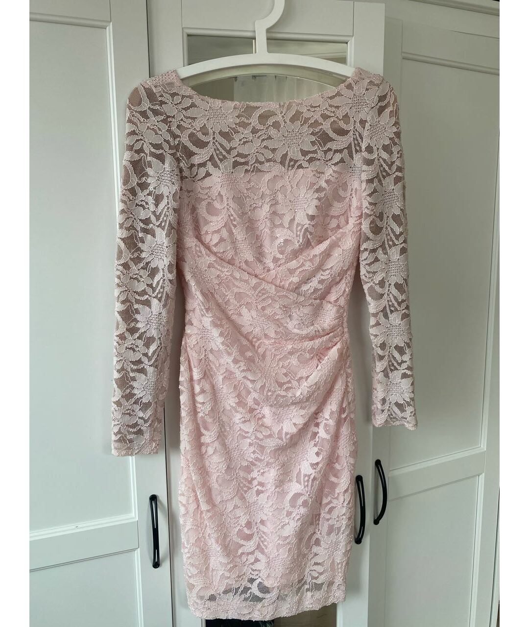 RALPH LAUREN Розовое полиамидовое коктейльное платье, фото 5
