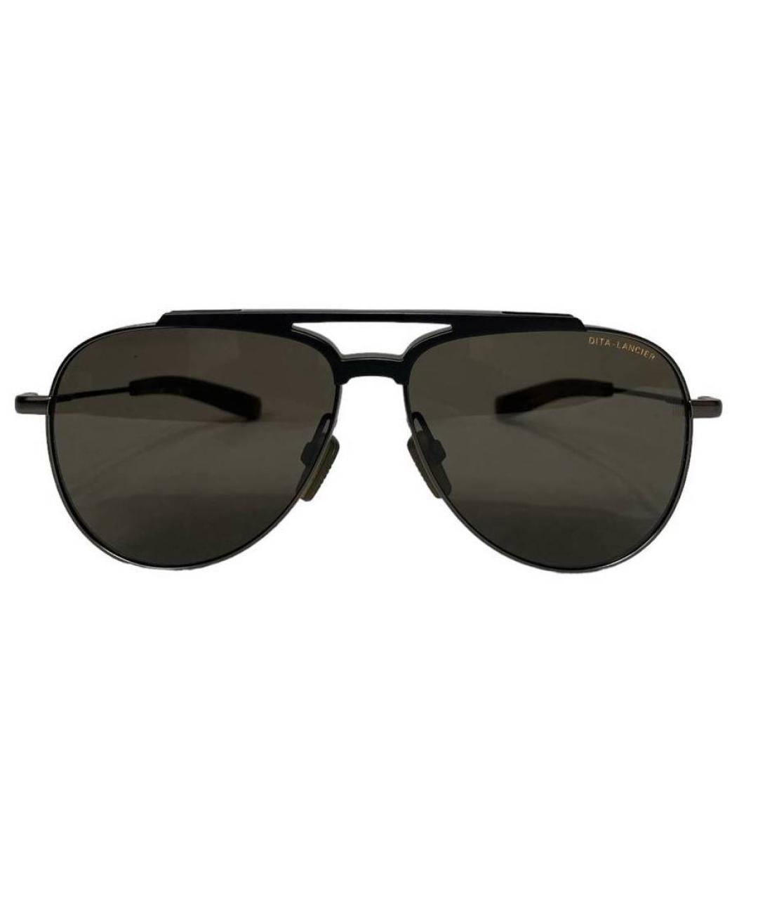 DITA Черные металлические солнцезащитные очки, фото 1