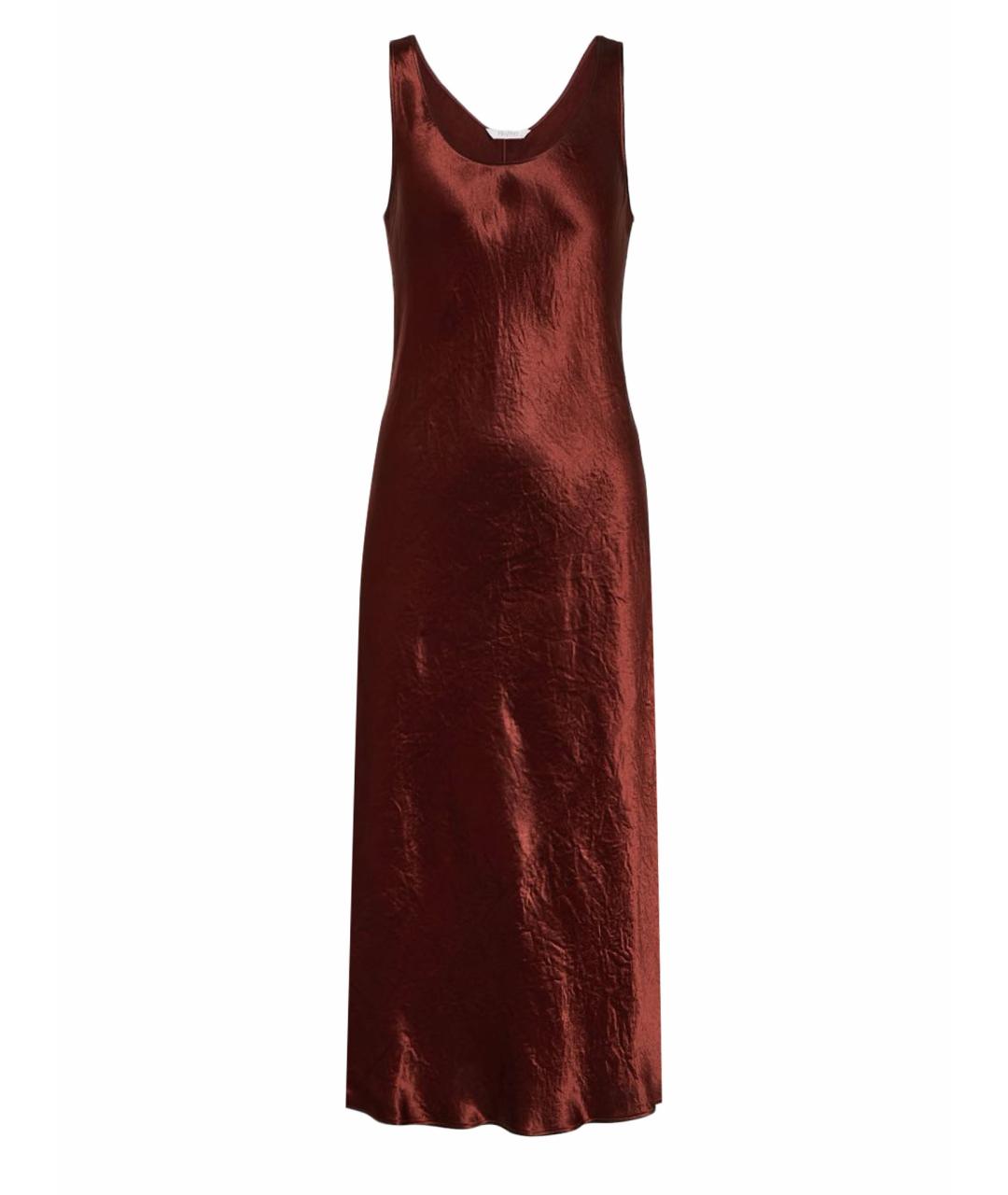 MAX MARA Бордовое ацетатное коктейльное платье, фото 1