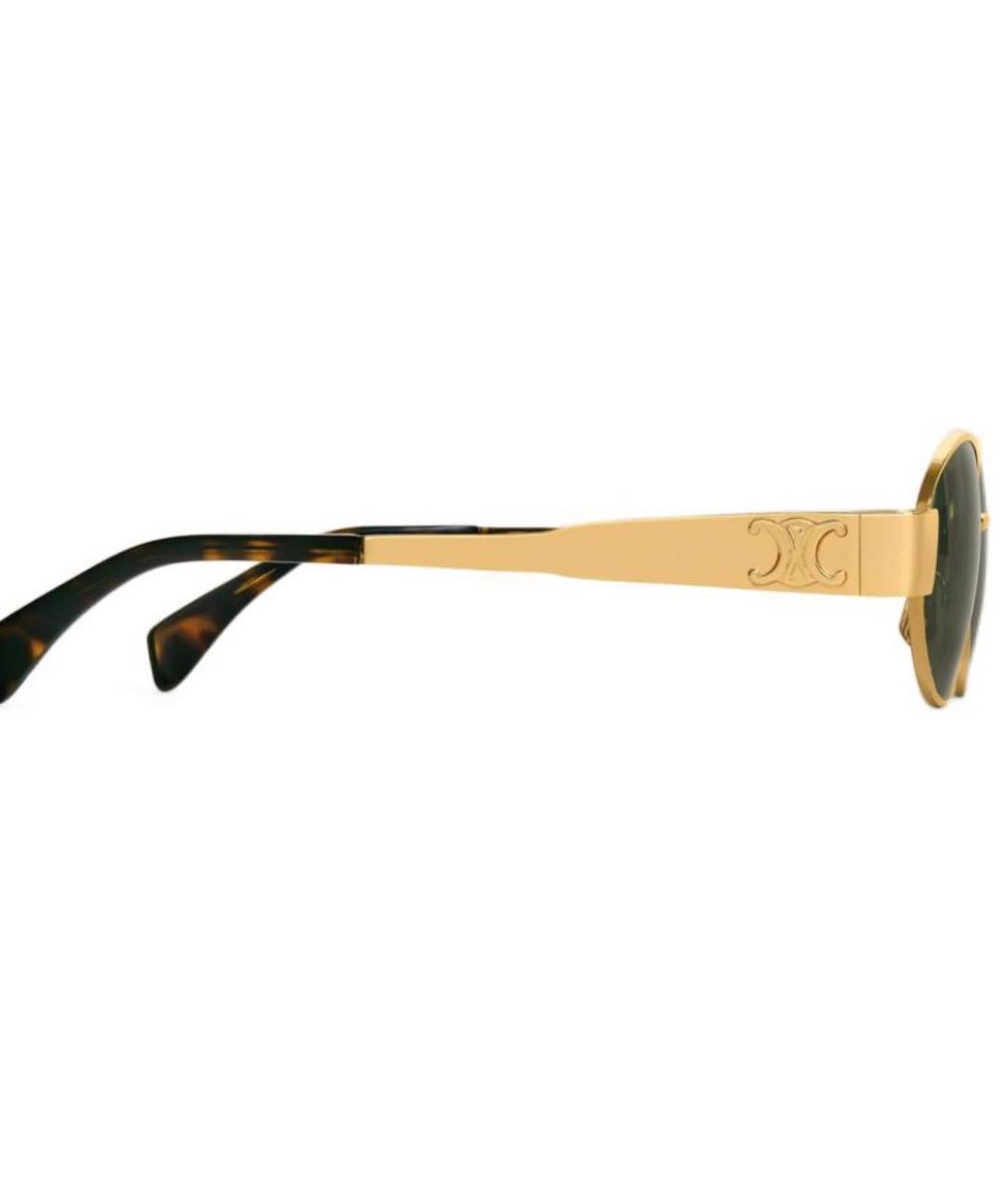 CELINE PRE-OWNED Золотые солнцезащитные очки, фото 3